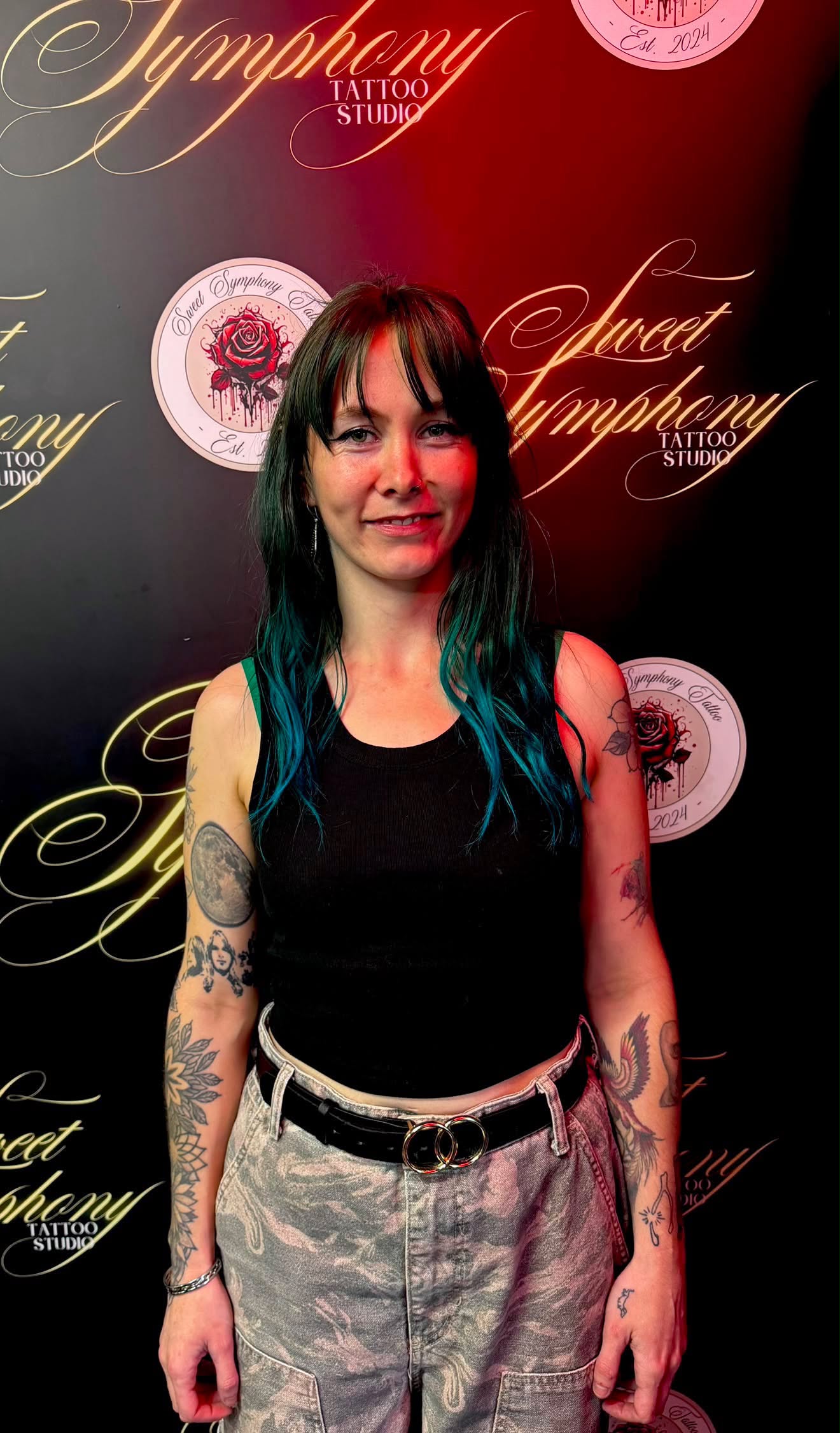 Lindsay tattoo artist at Sweet Symphony Tattoo
