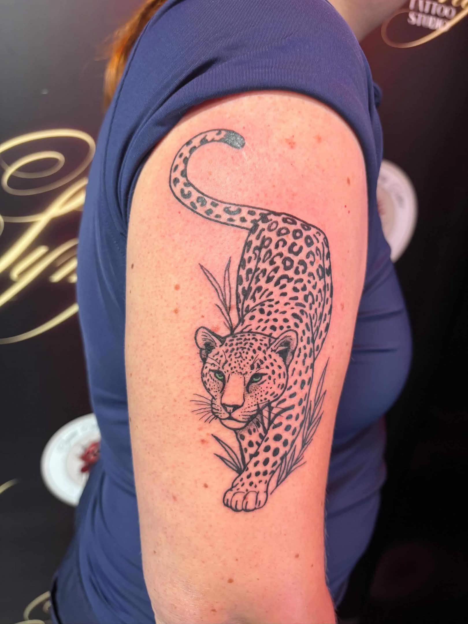 Black and grey tattoo from Sweet Symphony Tattoo Instagram